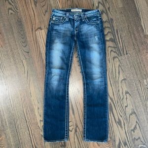 Big Star Kayla Straight Jeans Mid Rise Fit 27R